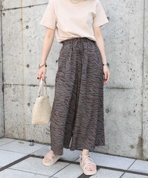 HONEYSUCKLE ROSE | 接触冷感、吸水速乾の機能性【HONEYSUCKLE ROSE】プリントスカーチョ(その他パンツ)