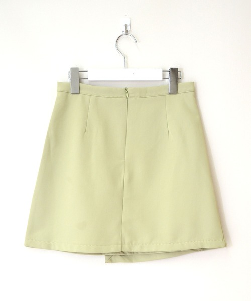 ibeul_（イベール）の「ラップデザインミニスカート（スカート・レディース・ブラック/ライム/ホワイト・L/M/S）」の4枚目の写真