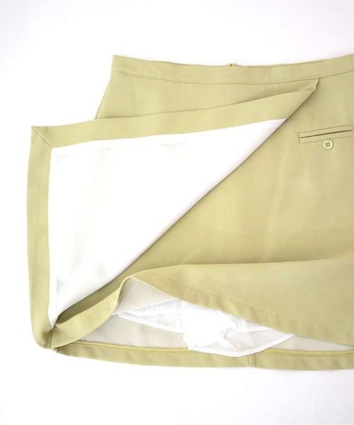 ibeul_（イベール）の「ラップデザインミニスカート（スカート・レディース・ブラック/ライム/ホワイト・L/M/S）」の10枚目の写真