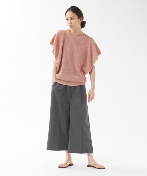 qualite（カリテ）の「フレアードライニットプルオーバー（ニット/セーター・レディース・ライトブルー/エンジ/ブラウン・フリー）」の10枚目の写真