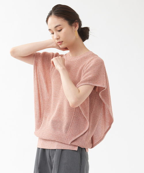 qualite（カリテ）の「フレアードライニットプルオーバー（ニット/セーター・レディース・ライトブルー/エンジ/ブラウン・フリー）」の12枚目の写真