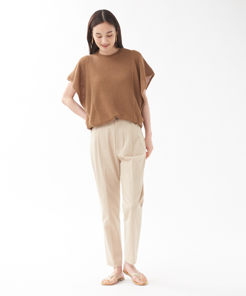 qualite（カリテ）の「フレアードライニットプルオーバー（ニット/セーター・レディース・ライトブルー/エンジ/ブラウン・フリー）」の13枚目の写真