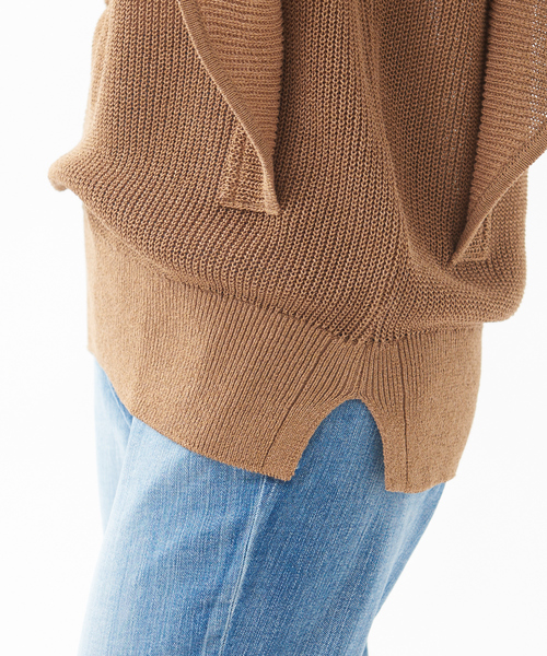 qualite（カリテ）の「フレアードライニットプルオーバー（ニット/セーター・レディース・ライトブルー/エンジ/ブラウン・フリー）」の20枚目の写真