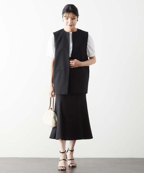 Tiara（ティアラ）の「ノーカラーベスト（ベスト・レディース・アイボリー/ブラック・FREE）」の14枚目の写真