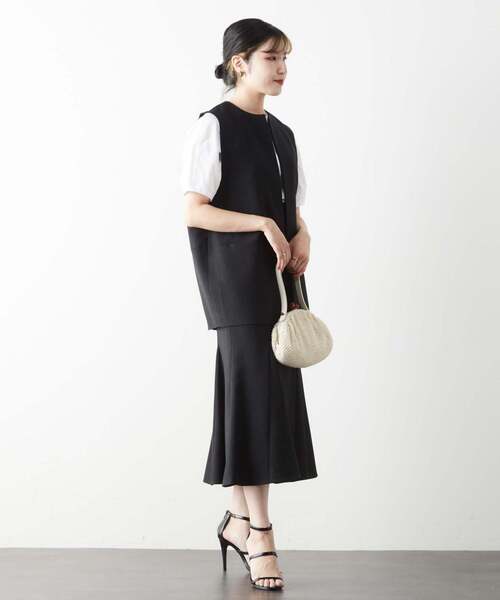 Tiara（ティアラ）の「ノーカラーベスト（ベスト・レディース・アイボリー/ブラック・FREE）」の15枚目の写真