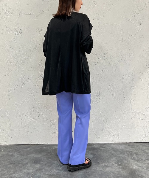 apres jour mignon（アプレジュールミニョン）の「2WAYスリーブトップス【ZOZOTOWN限定アイテム】（Tシャツ/カットソー・レディース・オレンジ/グリーン/ブラック/オフホワイト/ピンク・フリー/X-LARGE）」の16枚目の写真