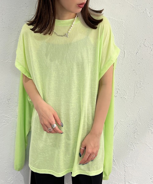 apres jour mignon（アプレジュールミニョン）の「2WAYスリーブトップス【ZOZOTOWN限定アイテム】（Tシャツ/カットソー・レディース・オレンジ/グリーン/ブラック/オフホワイト/ピンク・フリー/X-LARGE）」の19枚目の写真