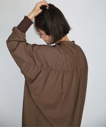 PICCIN | 袖リブバックギャザーシャツ(シャツ/ブラウス)