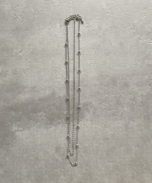 CLEA（クレア）の「二連チェーンネックレス（ネックレス・レディース・シルバー/ゴールド・FREE）」の6枚目の写真