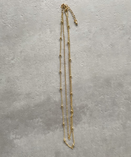 CLEA（クレア）の「二連チェーンネックレス（ネックレス・レディース・シルバー/ゴールド・FREE）」の11枚目の写真