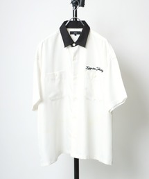 クレリックカラー ボーリングシャツ