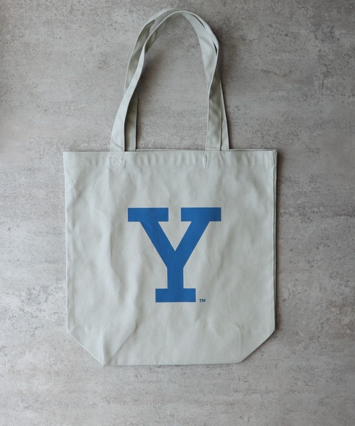 COURO（コウロ）の「YALE Logo Tote Bag ロゴプリントトートバッグ（トートバッグ・レディース・アイボリー/グレー系/スミクロ/グレー/キナリ/ネイビー・FREE）」の16枚目の写真