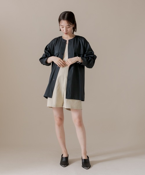 mline（エムライン）の「[mline] セットUPシャツジャケット（シャツ/ブラウス・レディース・グレー/グリーン/オリーブ・FREE）」の19枚目の写真