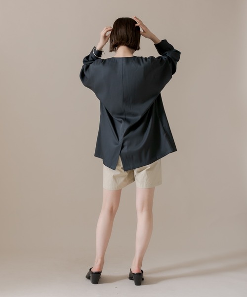 mline（エムライン）の「[mline] セットUPシャツジャケット（シャツ/ブラウス・レディース・グレー/グリーン/オリーブ・FREE）」の20枚目の写真