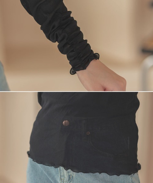 DONOBAN（ドノバン）の「ハイネックメロウシアートップス（その他トップス・レディース・ブラック/レッド/ピンク/ライム/ブルー/グリーン/アイボリー・F）」の19枚目の写真