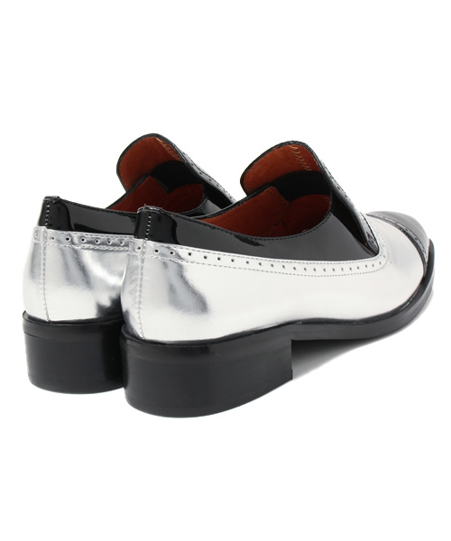 Jeffrey Campbell（ジェフリーキャンベル）の「カラーコンビオペラシューズ（その他シューズ・レディース・ホワイト×シルバー/ブラック×シルバー・38/36/37/35）」の5枚目の写真