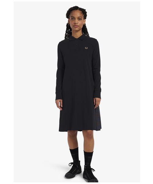 Tartan Panel Pique Dress ワンピース Fred Perry フレッドペリー のファッション通販 Zozotown