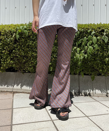ジオメトリックフレアパンツ