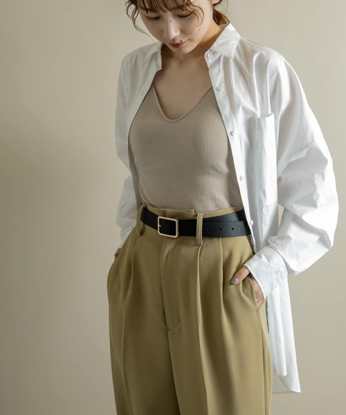 SMELLY(スメリー)の「メタルスクエアベルト(ベルト・レディース・アイボリー/ブラウン/ブラック・-)」の5枚目の写真