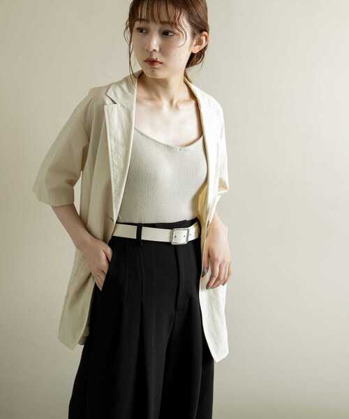 SMELLY(スメリー)の「メタルスクエアベルト(ベルト・レディース・アイボリー/ブラウン/ブラック・-)」の11枚目の写真