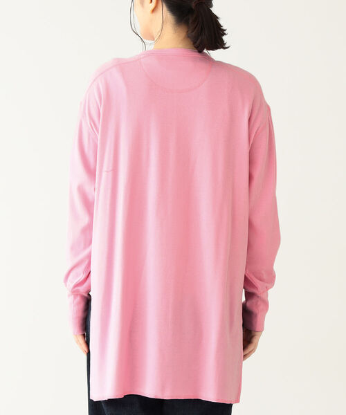 BEAMS BOY（ビームスボーイ）の「BEAMS BOY / ミリタリー リブ ヘンリーネック ロングスリーブ（Tシャツ/カットソー・レディース・オリーブ/ピンク/アイボリー・FREE）」の21枚目の写真