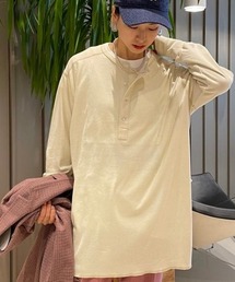 BEAMS BOY | BEAMS BOY / ミリタリー リブ ヘンリーネック ロングスリーブ(Tシャツ/カットソー)