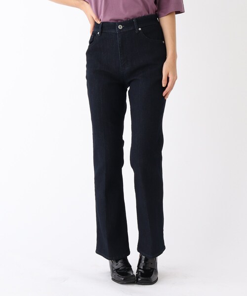 OPAQUE.CLIP（オペークドットクリップ）の「◆【C】ストレッチデニム　レースアップ【WEB限定サイズ】（その他パンツ・レディース・ブルー/ダークネイビー・38/40/36）」の2枚目の写真