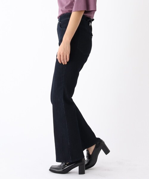 OPAQUE.CLIP（オペークドットクリップ）の「◆【C】ストレッチデニム　レースアップ【WEB限定サイズ】（その他パンツ・レディース・ブルー/ダークネイビー・38/40/36）」の3枚目の写真