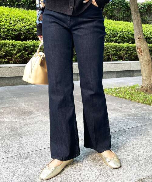 OPAQUE.CLIP（オペークドットクリップ）の「◆【C】ストレッチデニム　レースアップ【WEB限定サイズ】（その他パンツ・レディース・ブルー/ダークネイビー・38/40/36）」の9枚目の写真