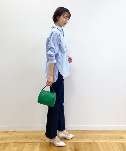 OPAQUE.CLIP（オペークドットクリップ）の「◆【C】ストレッチデニム　レースアップ【WEB限定サイズ】（その他パンツ・レディース・ブルー/ダークネイビー・38/40/36）」の12枚目の写真