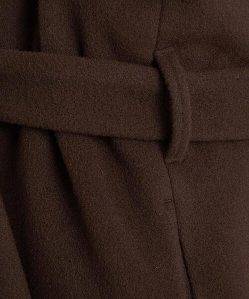 BEAUTY&YOUTH UNITED ARROWS（ビューティーアンドユースユナイテッドアローズ）の「MANTECO ノーカラーベルト ロングコート 2（ノーカラーコート・レディース・ダークブラウン/モカ/ブラック・S/M/L/XS）」の21枚目の写真