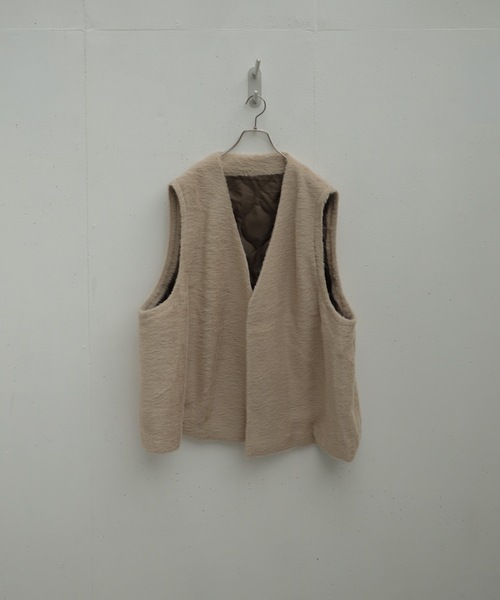 shiki tokyo(シキトウキョウ)の「Oversized Buttonless Fur Vest / オーバーサイズボタンレスファーベスト(ベスト・メンズ・ベージュ・FREE)」の16枚目の写真