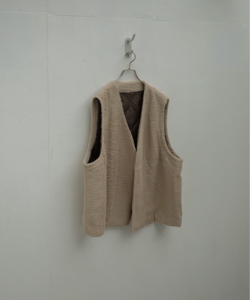 shiki tokyo(シキトウキョウ)の「Oversized Buttonless Fur Vest / オーバーサイズボタンレスファーベスト(ベスト・メンズ・ベージュ・FREE)」の15枚目の写真