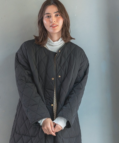 LEPSIM（レプシィム）の「撥水キルトコート　281821（その他アウター・レディース・ブラウン/カーキ/ブラック・FREE）」の4枚目の写真