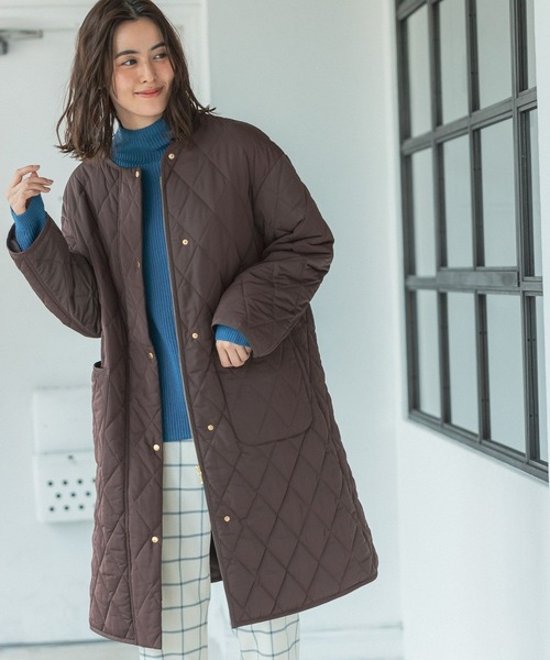 LEPSIM（レプシィム）の「撥水キルトコート　281821（その他アウター・レディース・ブラウン/カーキ/ブラック・FREE）」の7枚目の写真