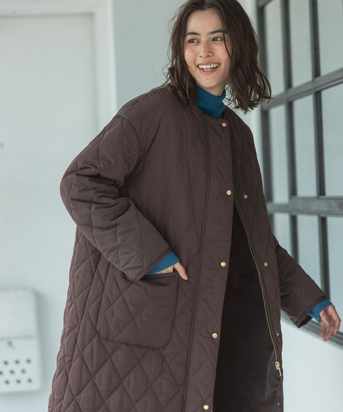 LEPSIM（レプシィム）の「撥水キルトコート　281821（その他アウター・レディース・ブラウン/カーキ/ブラック・FREE）」の8枚目の写真