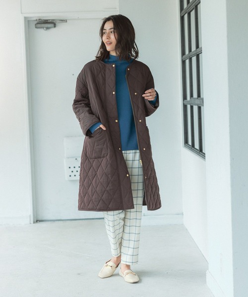 LEPSIM（レプシィム）の「撥水キルトコート　281821（その他アウター・レディース・ブラウン/カーキ/ブラック・FREE）」の9枚目の写真