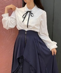 襟付ブラウス