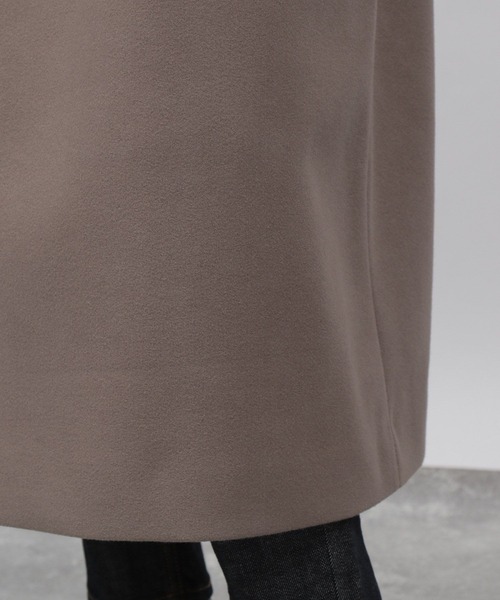 LAKOLE（ラコレ）の「ウーリーテックオーバーサイズコート / 281762（チェスターコート・レディース・ダークブラウン/グレイッシュベージュ/ブルー・SMALL/MEDIUM）」の7枚目の写真