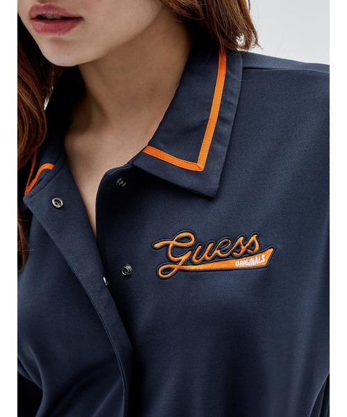 Guess(ゲス)の「GUESS Originals Track Shirt(シャツ/ブラウス・レディース・ネイビー・X-SMALL/SMALL/MEDIUM)」の3枚目の写真