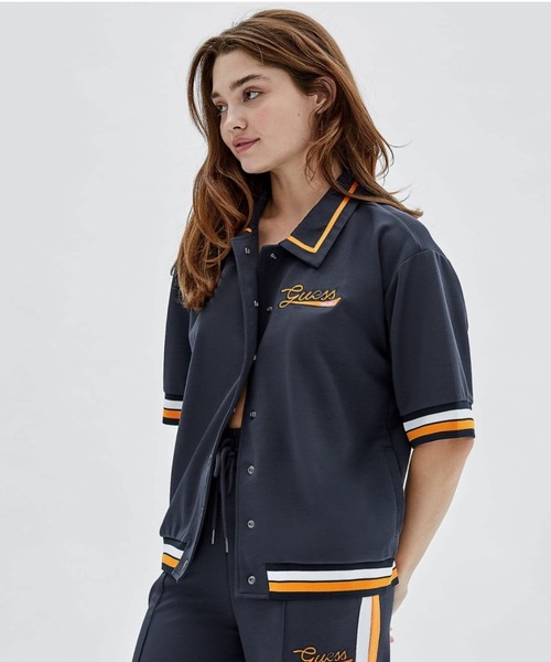 Guess(ゲス)の「GUESS Originals Track Shirt(シャツ/ブラウス・レディース・ネイビー・X-SMALL/SMALL/MEDIUM)」の6枚目の写真