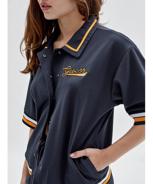 Guess(ゲス)の「GUESS Originals Track Shirt(シャツ/ブラウス・レディース・ネイビー・X-SMALL/SMALL/MEDIUM)」の4枚目の写真