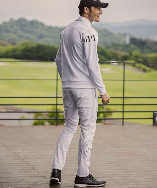 リュクスエイケイエムプラス ゴルフ 防風 サークルロゴウィンドウ