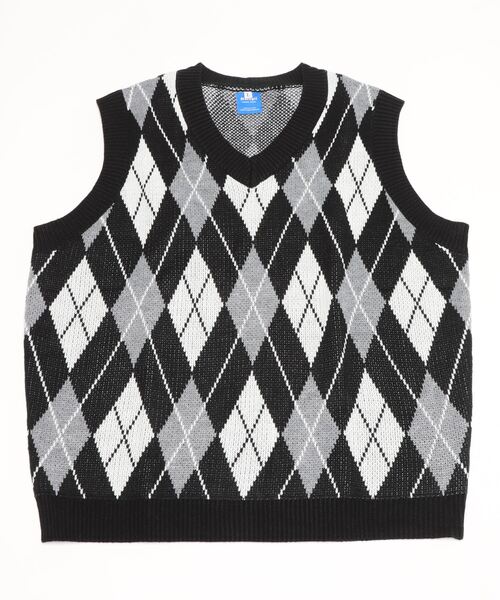 CORPUS TOKYO（コーパス トーキョー）の「柄Vネックニットベスト（ベスト・メンズ・A/B/C/D・1/2/3）」の3枚目の写真