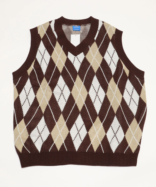 CORPUS TOKYO（コーパス トーキョー）の「柄Vネックニットベスト（ベスト・メンズ・A/B/C/D・1/2/3）」の4枚目の写真