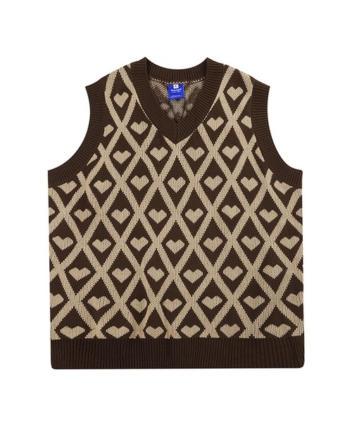 CORPUS TOKYO（コーパス トーキョー）の「柄Vネックニットベスト（ベスト・メンズ・A/B/C/D・1/2/3）」の8枚目の写真