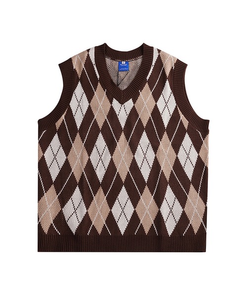 CORPUS TOKYO（コーパス トーキョー）の「柄Vネックニットベスト（ベスト・メンズ・A/B/C/D・1/2/3）」の7枚目の写真