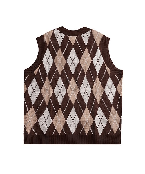 CORPUS TOKYO（コーパス トーキョー）の「柄Vネックニットベスト（ベスト・メンズ・A/B/C/D・1/2/3）」の12枚目の写真
