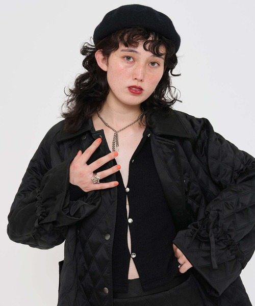 TINA：JOJUN（ティーナジョジュン）の「チャーム付き フェルトベレー帽 TINA：JOJUN（ハンチング/ベレー帽・レディース・アイボリー/ブラック/オレンジ・F）」の21枚目の写真