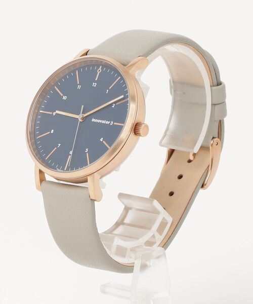 innovator（イノベーター）の「【innovator】IN-0007-13 BK/BK,IN-0007-15 NV/SV,IN-0007-19 BR/NV,IN-0007-20 BE/NV（アナログ腕時計・メンズ・グレイッシュベージュ/ブラック/ブラウン/ブルー・FREE）」の9枚目の写真